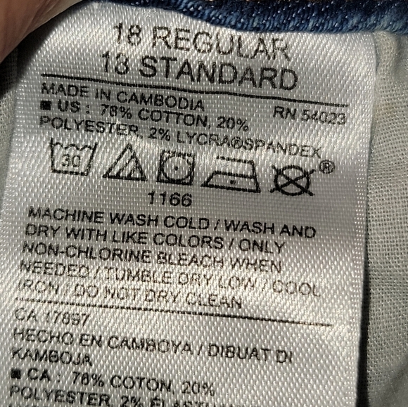 Old Navy super skinny mid rise blue jeans size 18 regular - Picture 7 of 10